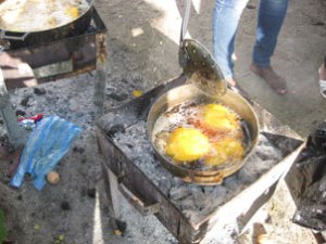 Arepa Painting workshop in Cartagena